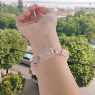 VÒNG TAY HỒ LY TAM VỸ MÀU HỒNG