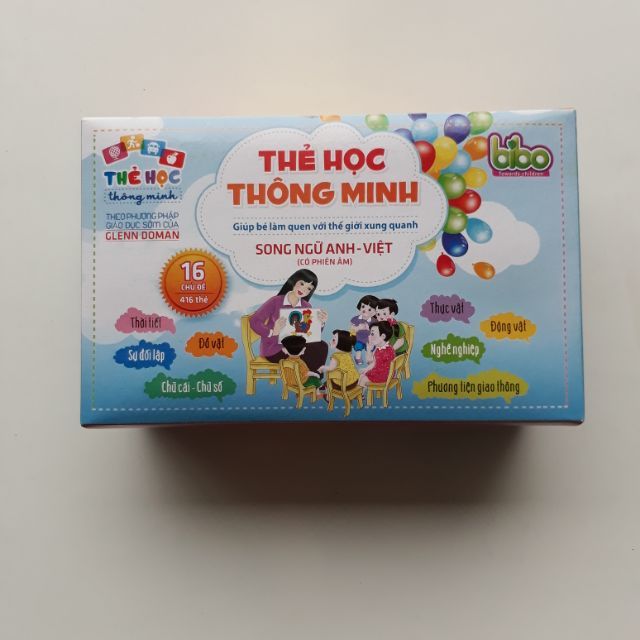 Bộ thẻ học thông minh 16 chủ đề