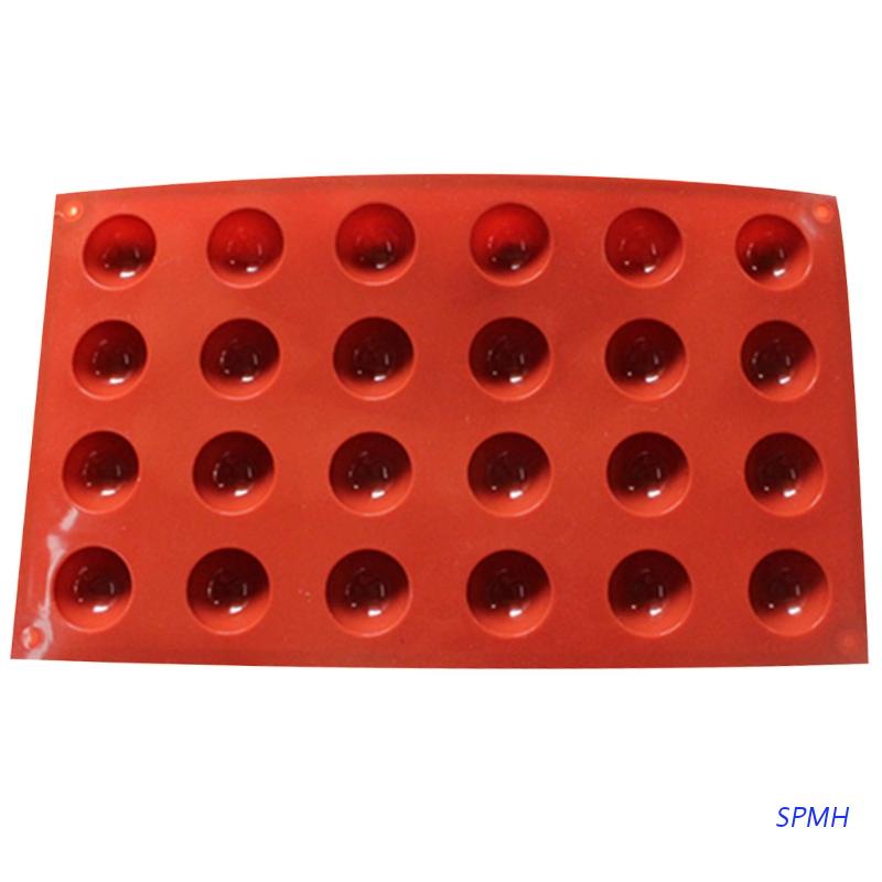 Khuôn Silicone Làm Bánh Hình Cầu 24 Lỗ