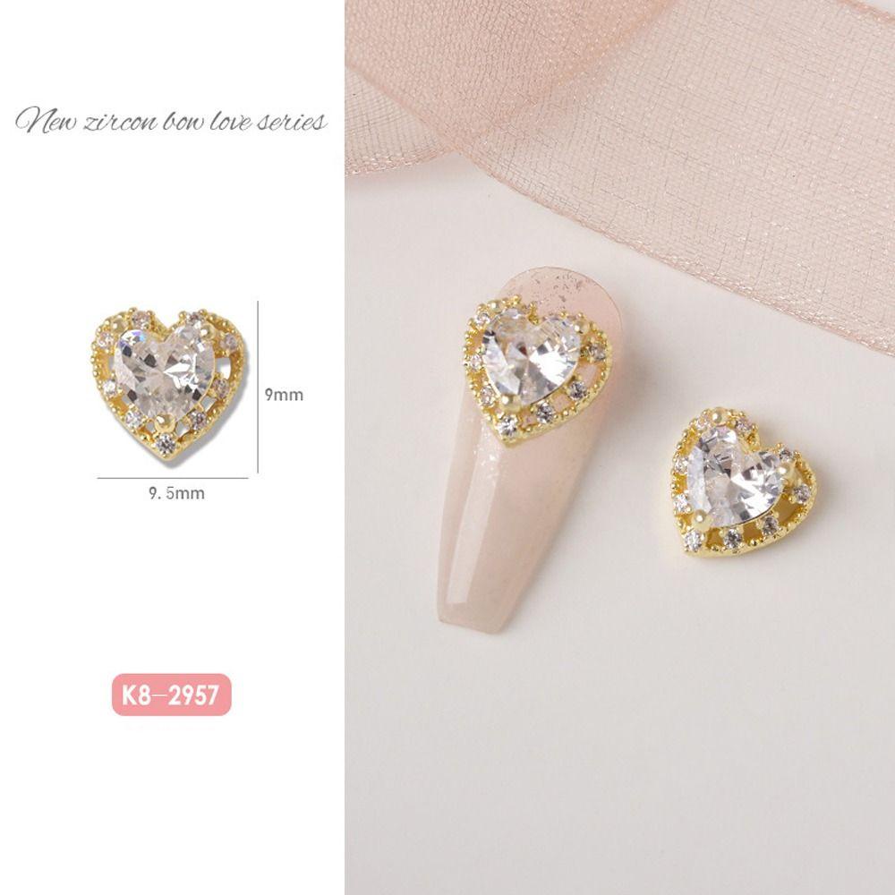 Móng Tay Giả DARON|Kim Loại 3D Cao Cấp Hợp Thời Trang|Phụ Kiện Trang Trí Móng Tay Hình Nơ Bằng Hợp Kim Lấp Lánh