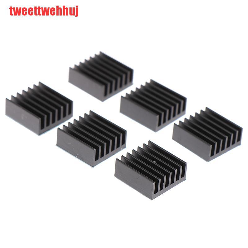 Set 10 Tấm Tản Nhiệt Bằng Nhôm 14x14 X 6mm Màu Đen Kèm Đệm Tản Nhiệt | BigBuy360 - bigbuy360.vn