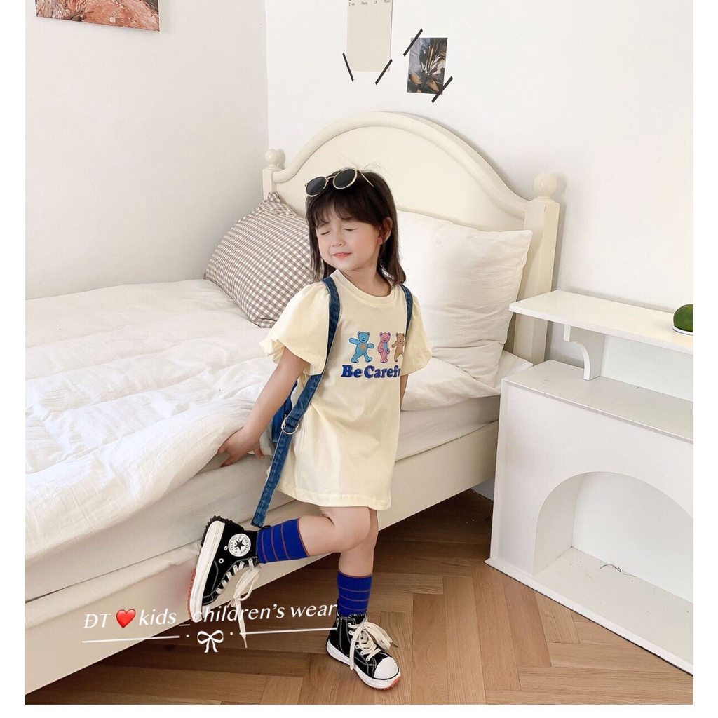[XẢ HÀNG] Váy Suông Be Careful Cho Bé Gái Chất Cotton Tàu