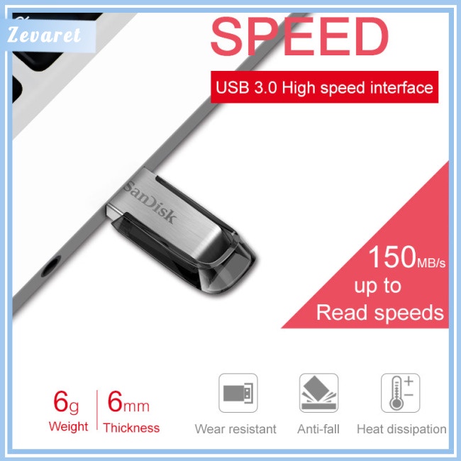 Usb 3.0 Zevaret SanDisk CZ73 Dung Lượng 128GB 64GB 32GB 16GB USB 3.0