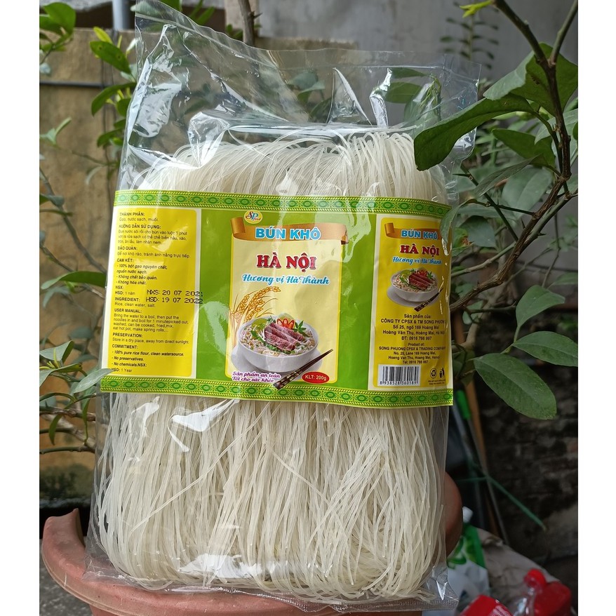 BÚN KHÔ HÀ NỘI - 100% TỪ GẠO (KHÔNG PHỤ GIA, KHÔNG CHẤT BẢO QUẢN)