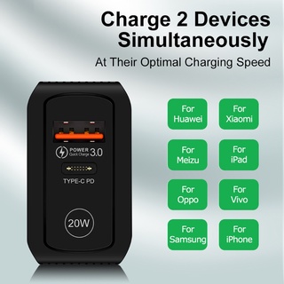 Củ sạc nhanh USB 3.0 PD 20w loại C
