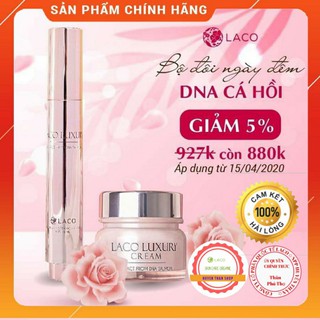 [SIEU GIẢM GIÁ]BỘ ĐÔI CHĂM SÓC DA NGÀY ĐÊM DNA CÁ HỒI_LUXURY LACO