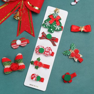 Kẹp giáng sinh cho bé 1 set 5 kẹp