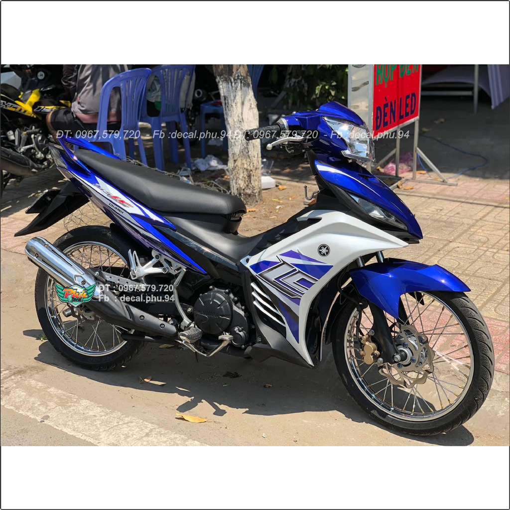 Tem Rời Exciter 135 Lc trắng xanh (J)