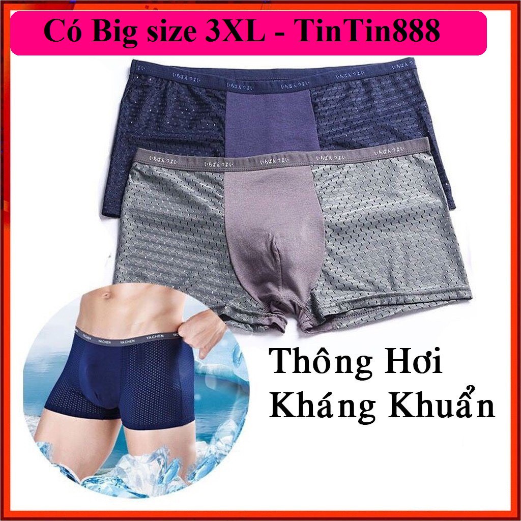 Bộ 5-3 quần lót nam co dãn 4 chiều Q-LND - Quần lót nam boxer  - Sip đùi nam thông hơi thoáng khí kháng khuẩn TinTin888
