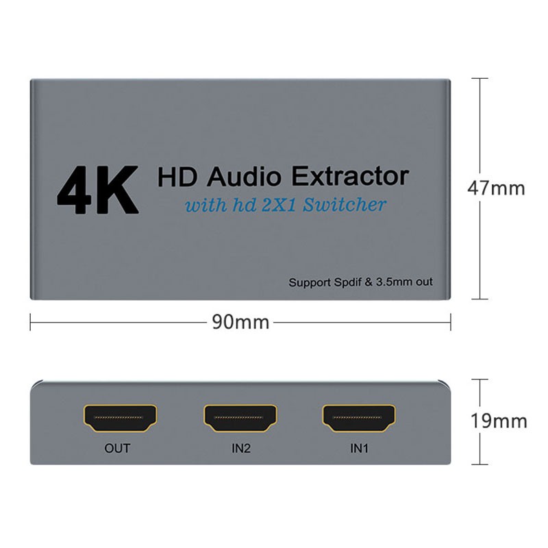 Bộ Chia Cổng Hdmi 2x1 Hỗ Trợ Hdr 4k / 30hz Chất Lượng Cao Cho Laptop | BigBuy360 - bigbuy360.vn