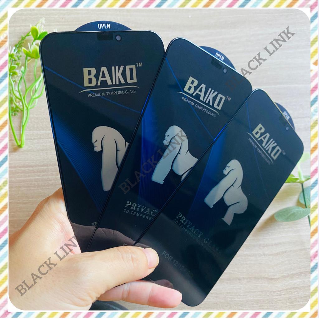 Kính cường lực iphone full màn BAIKO chống nhìn trộm 6/6s/6s plus/7/8/7plus/8plus/x/xs/11pro/xsmax/xr/12/13/pro/max