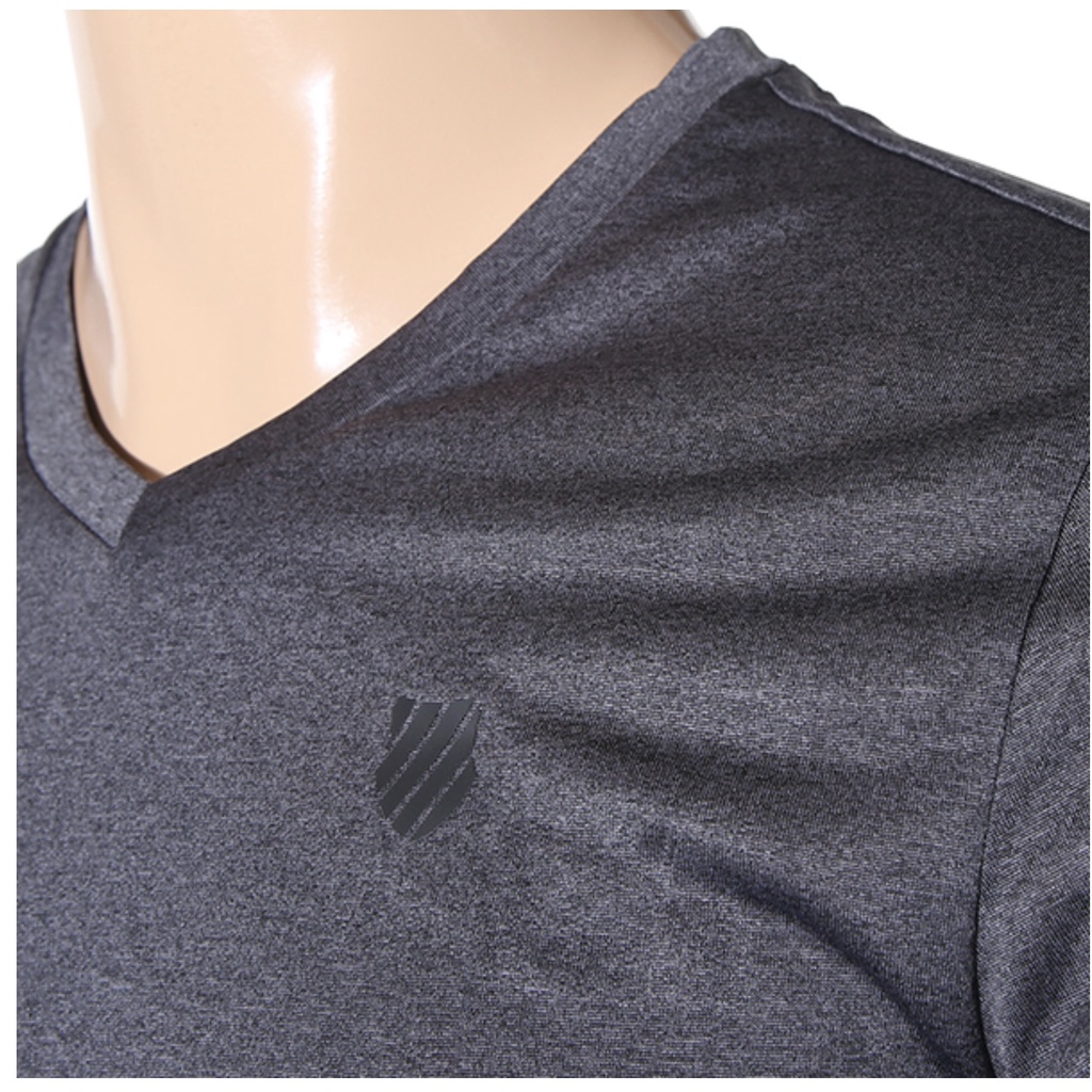 Áo phông Kswisss V4219TR cho nam đi tập nhanh khô, siêu nhẹ, co giãn đa chiều cổ tim