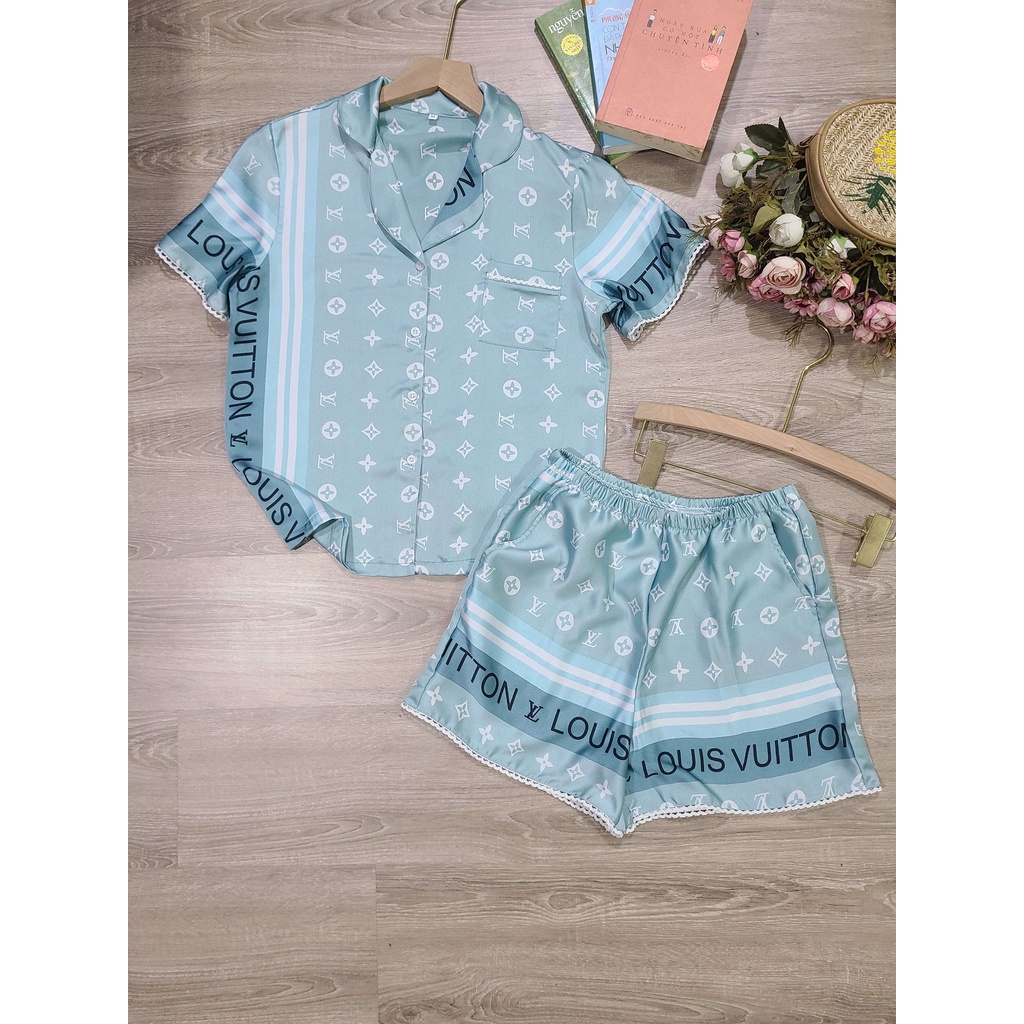 [ẢNH THẬT] ĐỒ BỘ XINH XẮN [Hàng thiết kế] vải lụa satin mềm đẹp