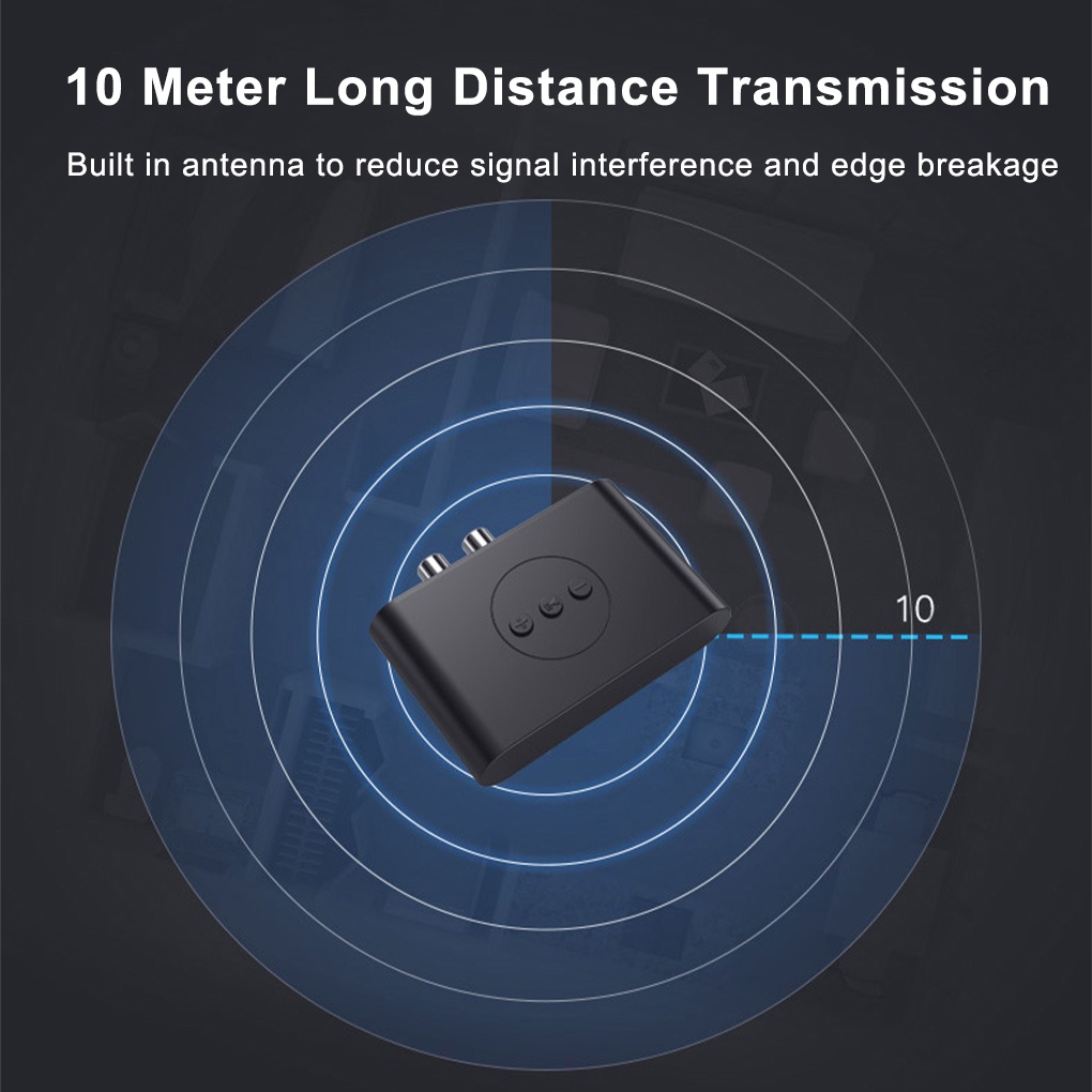 Runbu-Wireless Audio Receiver Bluetooth-compatible 5 0 Audio Adapter with 3 5mm &amp; RCA Port &amp; Built-in Microphone