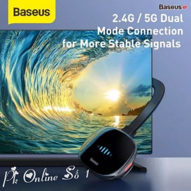 Bộ truyền hình ảnh qua HDMI không dây Baseus Meteorite Shimmer Wireless Display Adapter cho Smartphone/ iPad/ Macbook