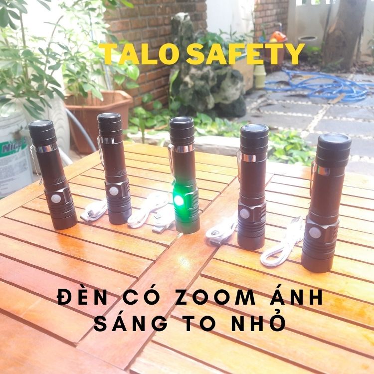 Đèn pin siêu sáng cầm tay mini led T6 MÃ 20, pin 18650 chống nước tốt