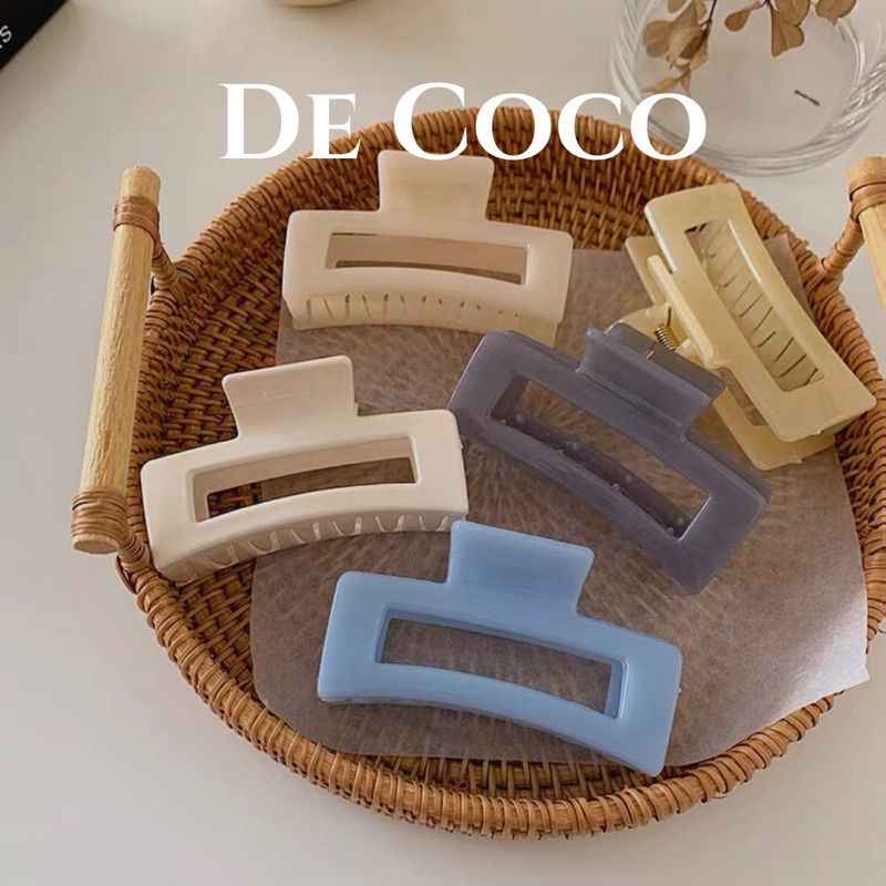 [TÓC DÀY] Kẹp càng cua Hàn Quốc, kẹp tóc nữ hot trend De Coco