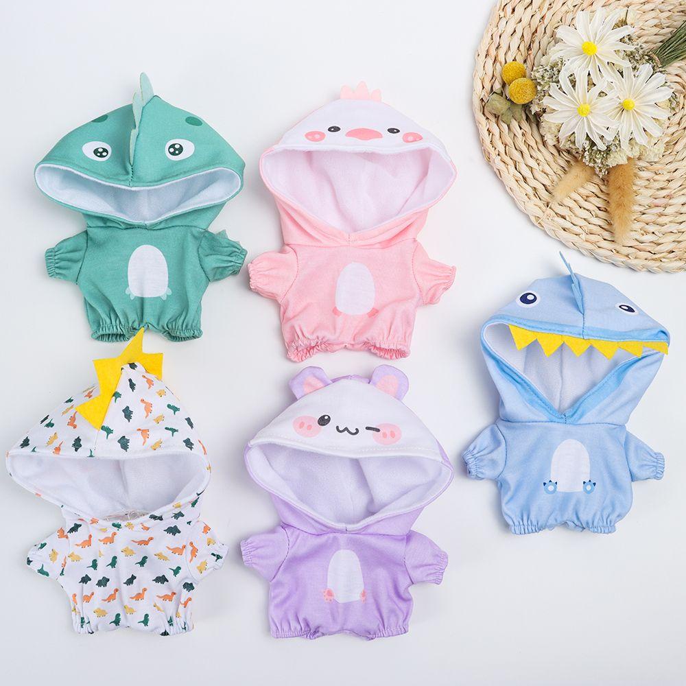 Bộ Áo Liền Quần Bằng Cotton Hình Khủng Long / Gà Nhồi Bông Dành Cho Búp Bê