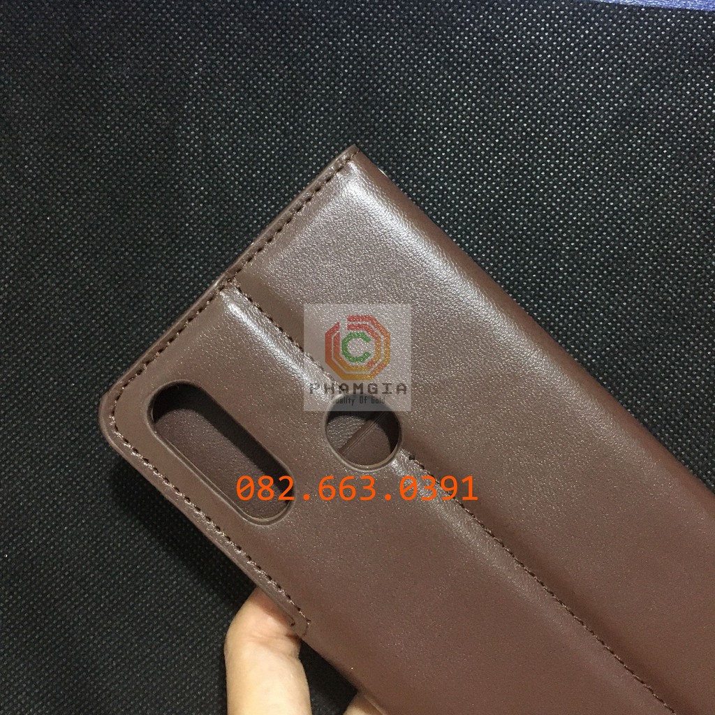 Bao da Oppo A31 2020 nắp gập chống đỡ xem phim, có ngăn đựng thẻ tiện lợi