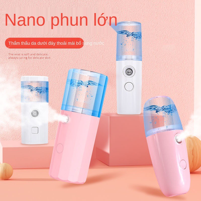 Facial Kem dưỡng ẩm Cầm tay Nano Xịt lạnh Mini Thiết bị xông mặt Sạc da Máy tạo độ Mùa đông Trang chủ