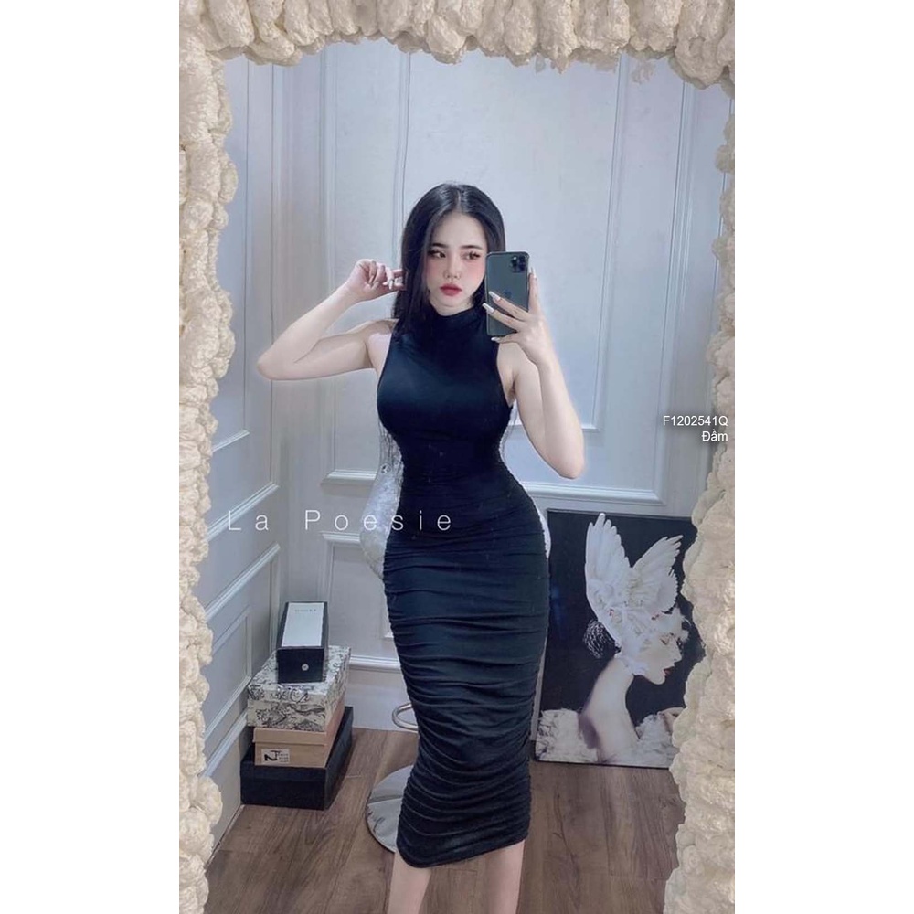 Đầm body thun dẻo nhún sát nách!