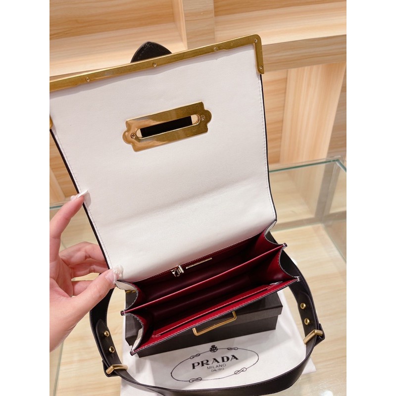 Túi đeo chéo nữ Prada- Cahier da cừu cao cấp nhập khẩu new fullbox