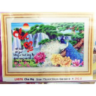 Tranh đính đá, tranh thêu chữ thập