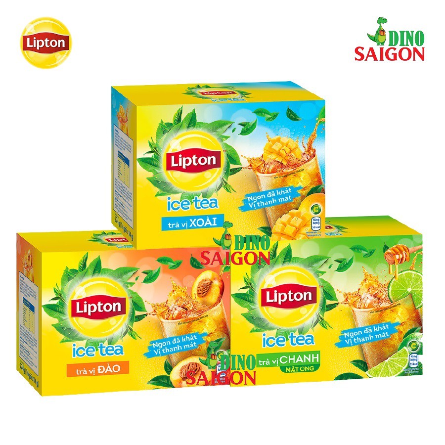 Trà Lipton Ice Tea Các Vị Chanh Mật Ong, Đào và Xoài