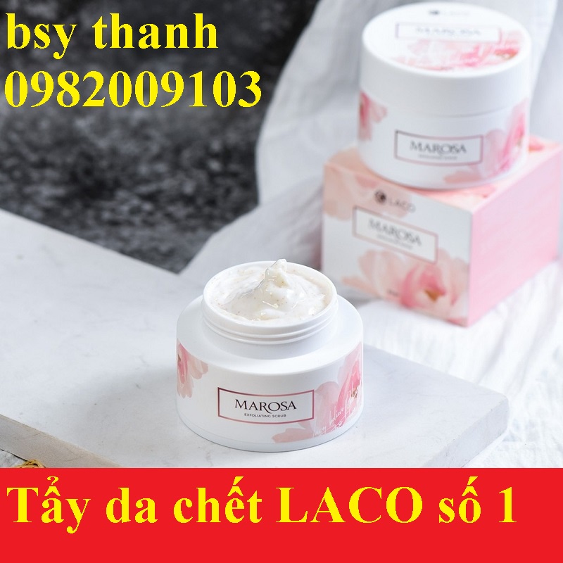 Tẩy Da Chết Marosa Scrub Laco, Làm Sạch Da,Bã Nhờn,Biểu Bì, Tẩy Tế Bào Chết, phục hồi làn da sáng trắng tự nhiên