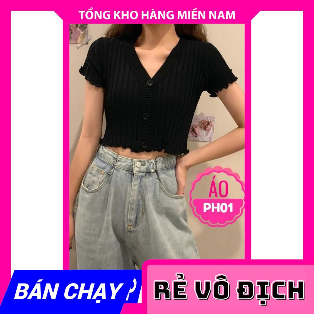 ÁO LEN CÚC TO PH01 ❤CÓ ẢNH THẬT❤ ÁO LEN CROPTOP ❤ ÁO KIỂU NỮ