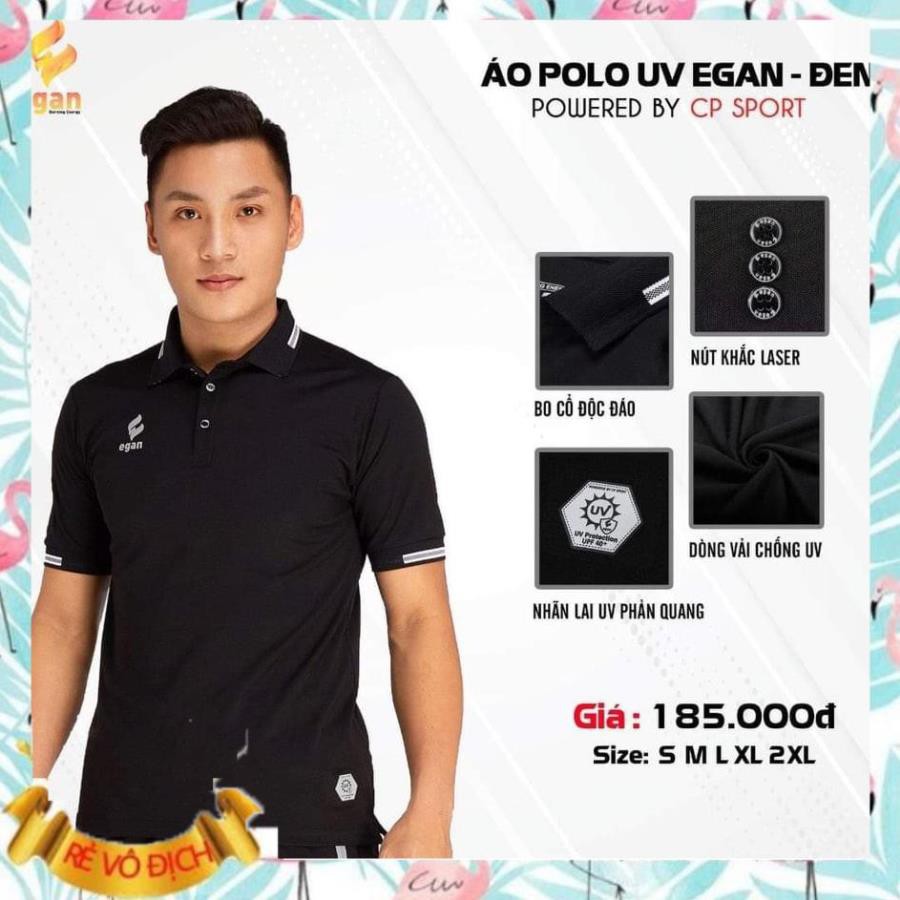 [Sales Sốc] Áo polo thể thao nam UV Egan,áo phông nam có cổ egan hàng chính hãng CP Sport