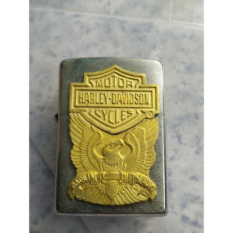 emblem harleydavidsion đồng thau dán zippo