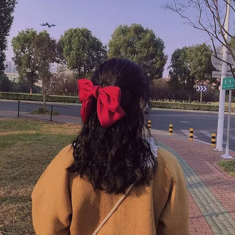 Kẹp Tóc Đính Nơ Xinh Xắn Phong Cách Hàn Quốc Cho Nữ