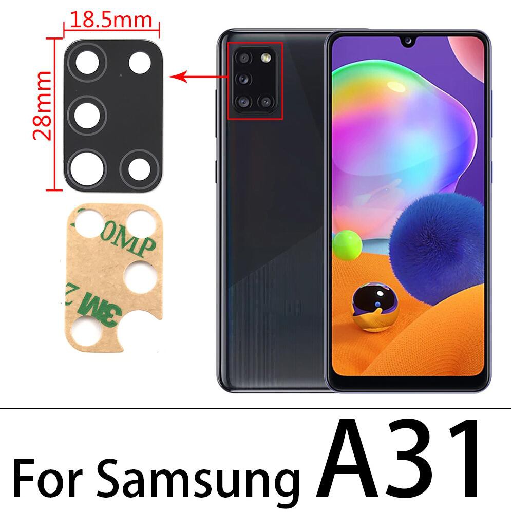 50 Pcs , Back Camera Glass Lens For Samsung A21s A01 A11 A51 A515f A71 A31 A41 M21 M31 A30s A50s S20 Plus S20 Ultra S20 