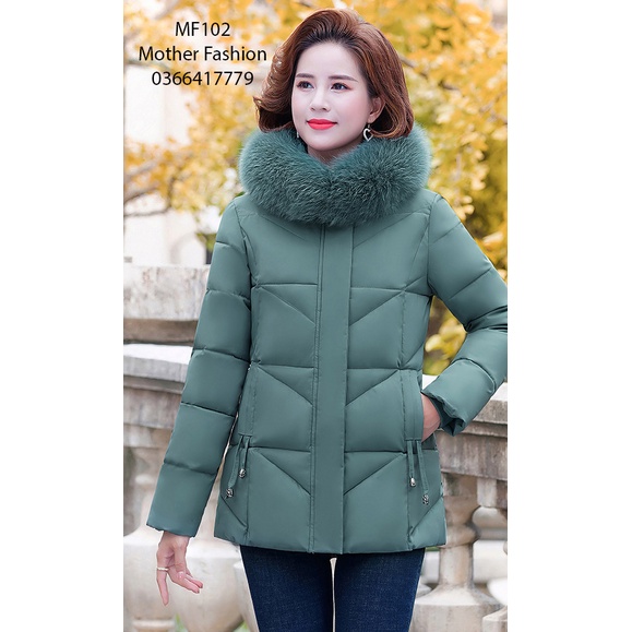 Áo khoác phao nữ trung niên, áo phao trung tuổi cho mẹ AR102 | BigBuy360 - bigbuy360.vn
