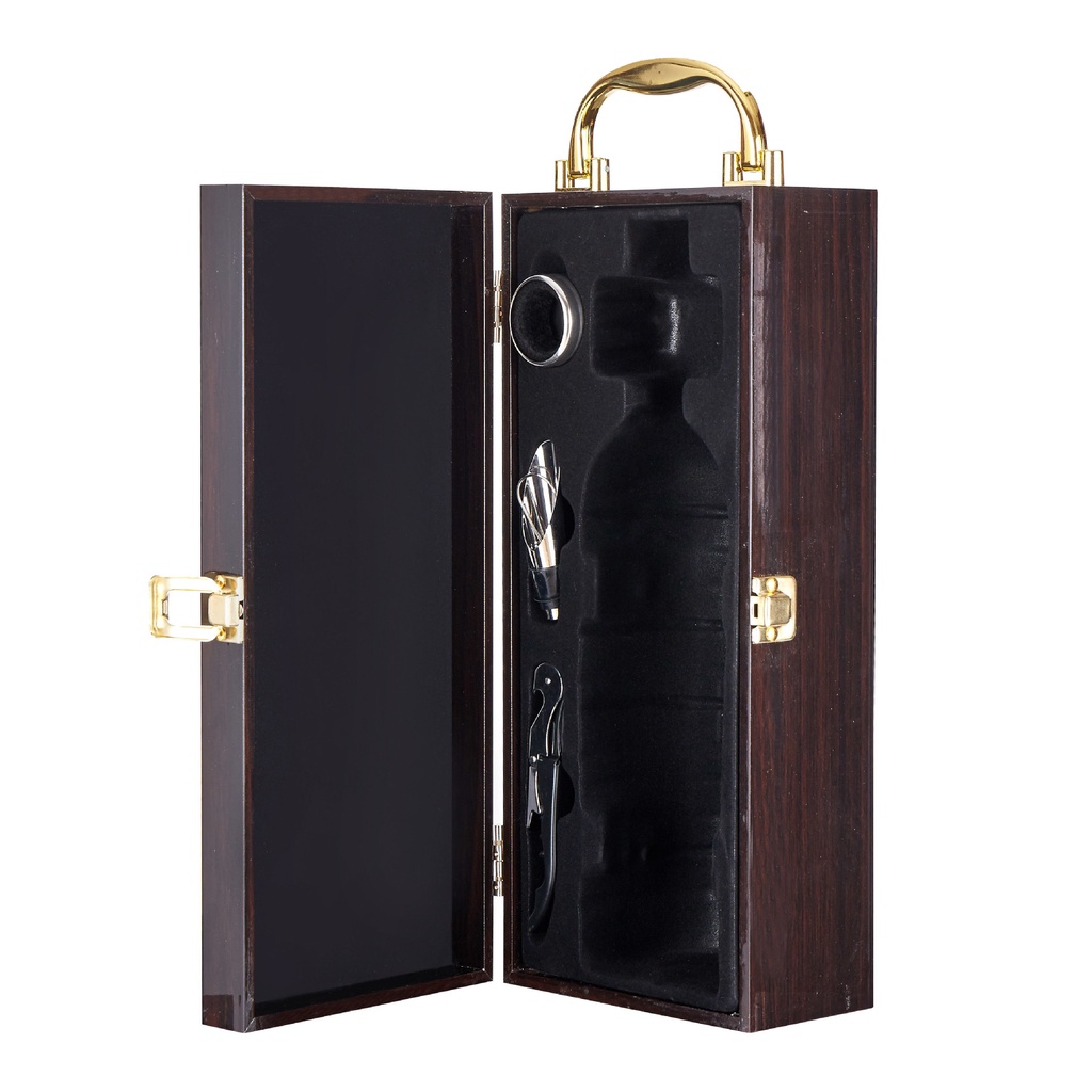 Hộp Rượu Vang, Hộp Đựng Rượu Vang Gỗ Sơn Mài Đơn GDS