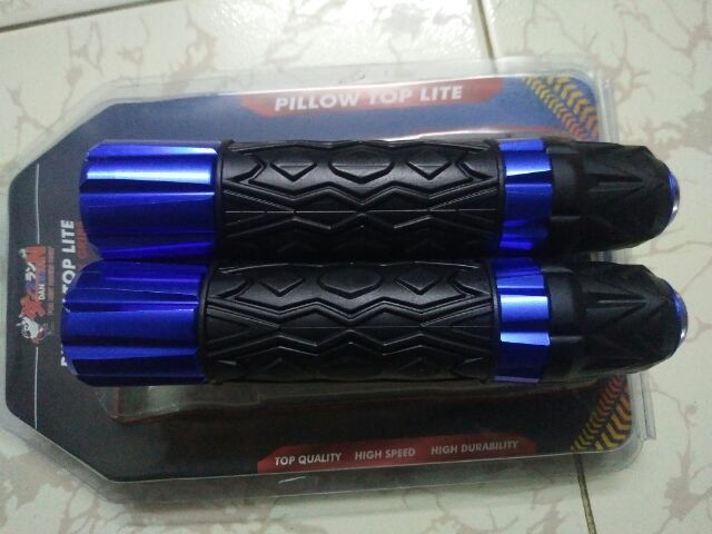 Bộ bao tay xe máy Pillow gù crôm xanh hàng nhập thái