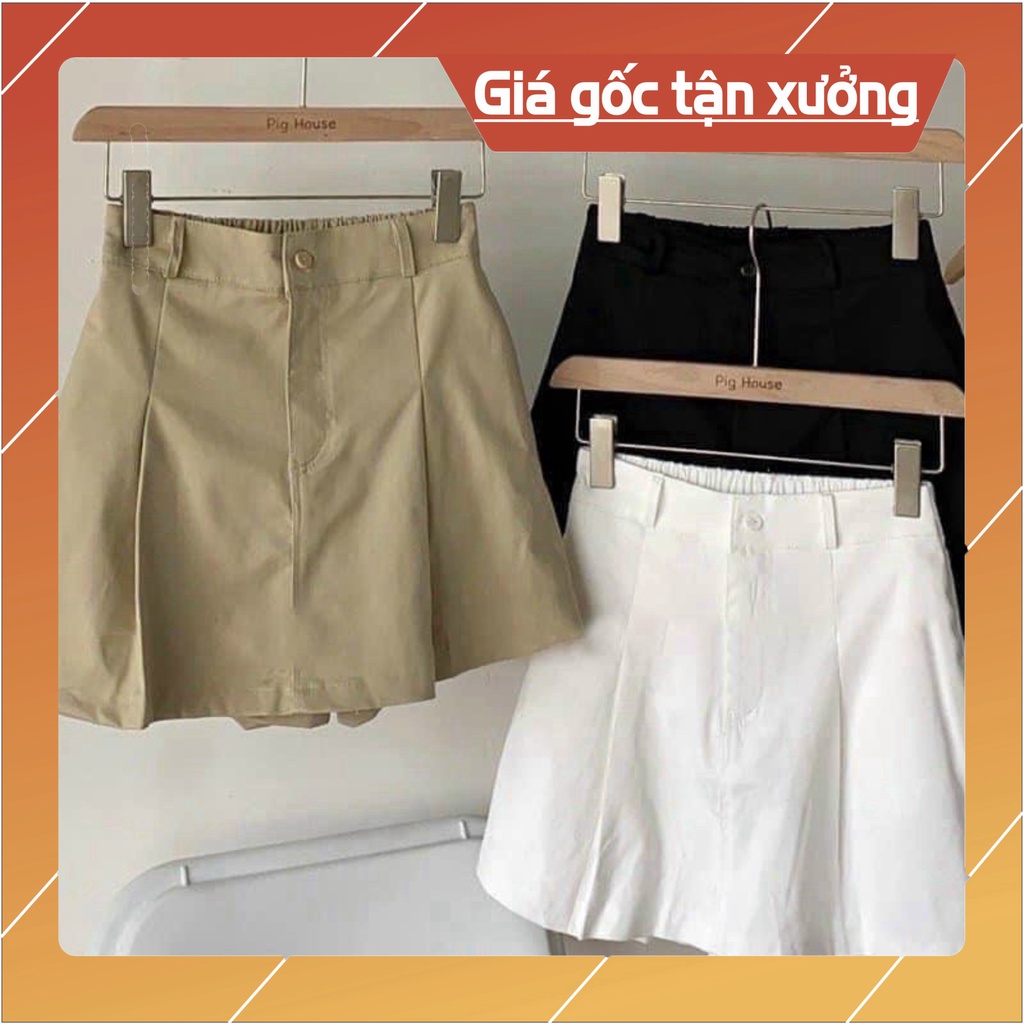 Quần Giả Váy Kaki Dáng Chữ A / Mix Đồ Năng Động