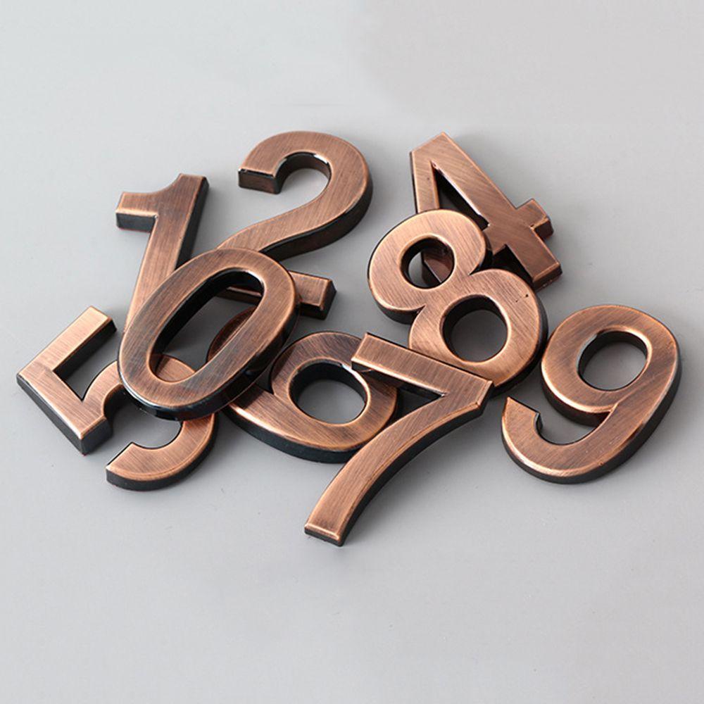 Benytro Biển Số Từ 0-9 Bằng Đồng Tự Dính