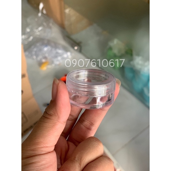Hủ mica 10g nắp trong (không nắp lót)
