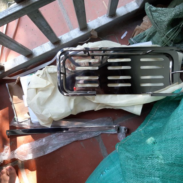 Kệ thẳng 2 tầng để đồ nhà tắm inox sus 304