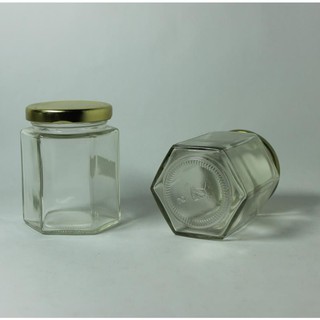 Hũ thủy tinh lục giác 180 ml (set 10 cái)