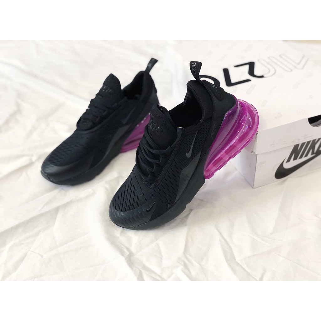 Giày nữ Airmax 270 cao cấp nhẹ bền êm gym thể thao (đen tím)