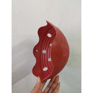Set 10 Chậu giả đất lượn sóng phi 27