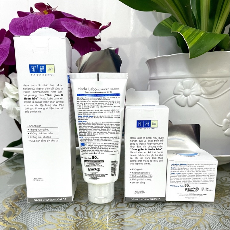 Bộ dưỡng ẩm Hada Labo Advanced Nourish