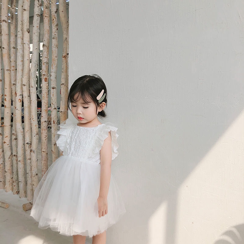 Đầm Công Chúa Phối Ren Xinh Xắn Cho Bé Gái Dự Tiệc