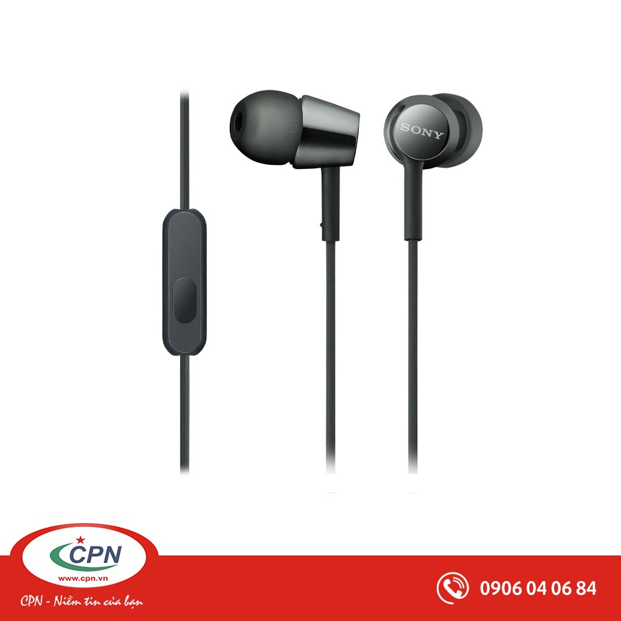 Tai nghe Sony MDR-EX155AP In-Ear - màng loa 9mm; 5-24.0000Hz; dây 1.2m; 3g