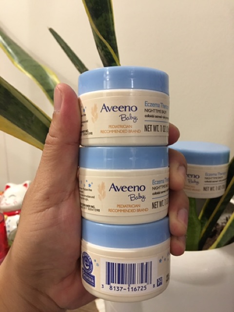 Kem hỗ trợ điều trị chàm, dưỡng ẩm Aveeno Eczema 28g cho bé của Mỹ