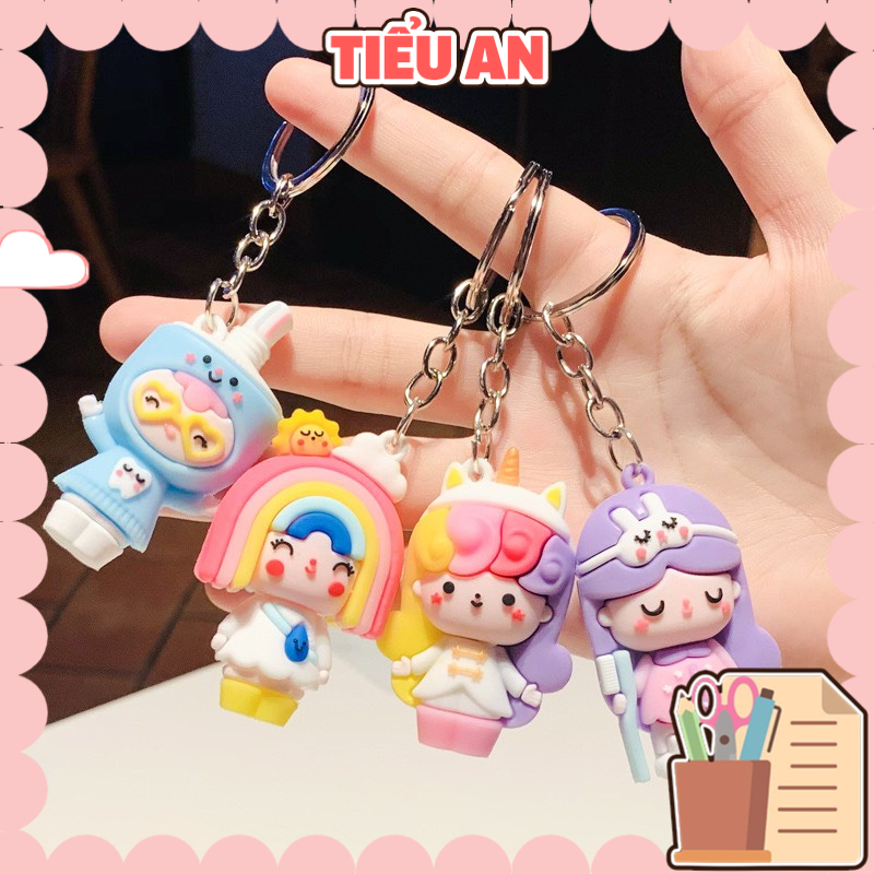 Móc Khoá Hình Em Bé Tiểu Tiên Nhiều Họa Tiết Xinh Xắn/ Charm Size Lớn