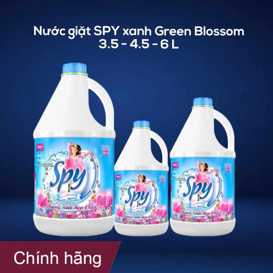 Nước giặt SPY xanh Green Blossom 3 dung tích - Hàng chính hãng